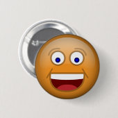 Badge Rond 5 Cm 1 orange heureuse (Devant & derrière)