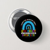 Badge Rond 5 Cm 1er jour d'acceptation des différences 6 e année d (Devant & derrière)