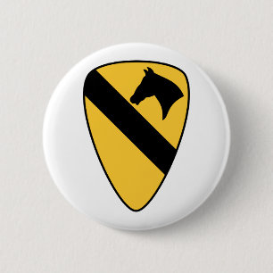 Badge Rond 5 Cm 1ère division de cavalerie Patch Patriotic