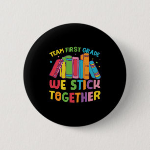 Badge Rond 5 Cm 1st Grade Teacher Team First Grade