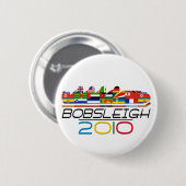 Badge Rond 5 Cm 2010 : Bobsleigh (Devant & derrière)