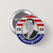 Badge Rond 5 Cm 2010 Villaraigosa Pin (Devant & derrière)