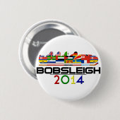 Badge Rond 5 Cm 2014 : Bobsleigh (Devant & derrière)