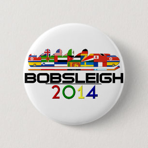 Badge Rond 5 Cm 2014 : Bobsleigh