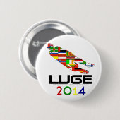 Badge Rond 5 Cm 2014 : Luge (Devant & derrière)