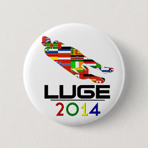 Badge Rond 5 Cm 2014 : Luge