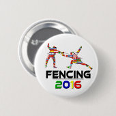 Badge Rond 5 Cm 2016 : Clôture (Devant & derrière)