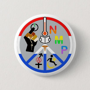 Badge Rond 5 Cm 2016 élection, Anti-Atout, valeurs libérales, pa