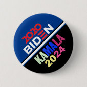 Badge Rond 5 Cm 2020 Biden / Kamala 2024 (Devant)