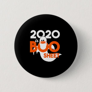 Badge Rond 5 Cm 2020 est feuille de boo fantôme halloween