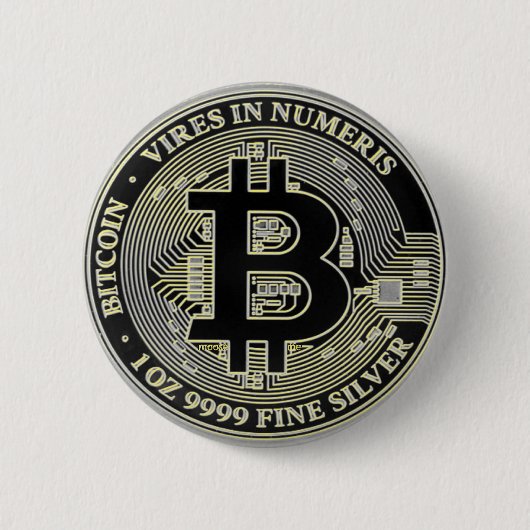 Badge Rond 5 Cm 2022 Niue 1 oz Silver Bitcoin (Devant)