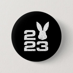 Badge Rond 5 Cm 2023 Année Du Lapin Zodiac Chinese Luna New Ye