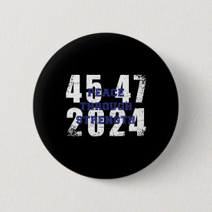 Badge Rond 5 Cm 2024 45 47 America First Maga Cool Vintage unique