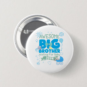 Badge Rond 5 Cm 2024 Big Brother attend un nouveau bébé