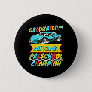Badge Rond 5 Cm 2026 Adrian Dernier jour personnalisé de la matern
