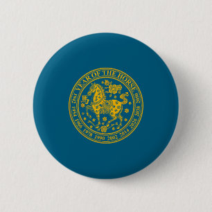 Badge Rond 5 Cm 2026 Année du Cheval Nouvel An Chinois 2026 Nouvel