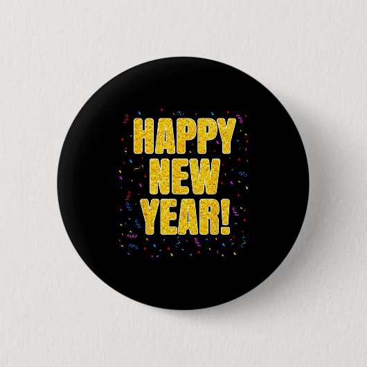 Badge Rond 5 Cm 2026 Happy New Year Family Matching New Year Party (Devant)
