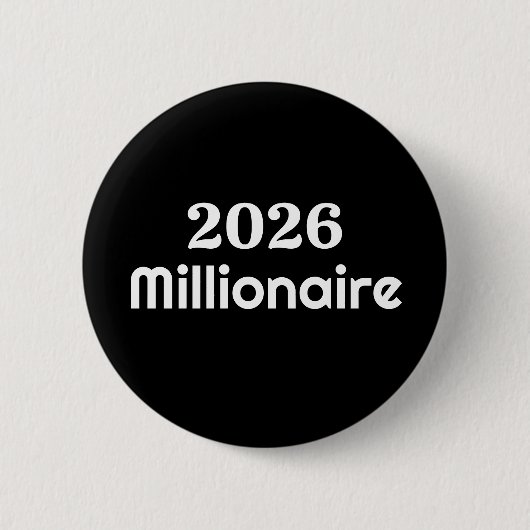 Badge Rond 5 Cm 2026 Millionaire (Devant)