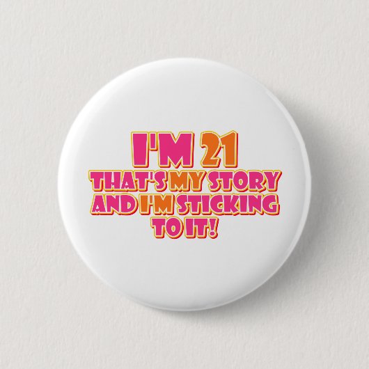 Badge Rond 5 Cm 21 Ans (Devant)