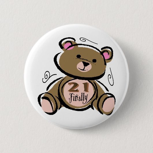 Badge Rond 5 Cm 21 enfin (Devant)