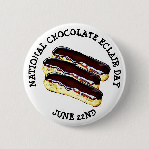 Badge Rond 5 Cm 22 juin bouton national de jour d'Eclair de