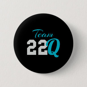 Badge Rond 5 Cm 22q Pour 22q11 Sensibilisation à la suppression de