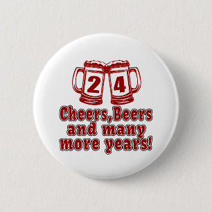 Badge Rond 5 Cm 24 conceptions d'anniversaire de bières