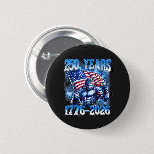 Badge Rond 5 Cm 250 Ans Américain 1776 2026
