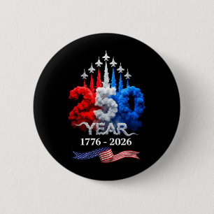 Badge Rond 5 Cm 250 Ans Américain 1776 2026 250e Anniversaire 4