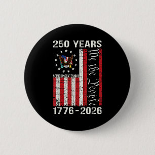 Badge Rond 5 Cm 250 Ans américain 250e anniversaire usa drapeau am