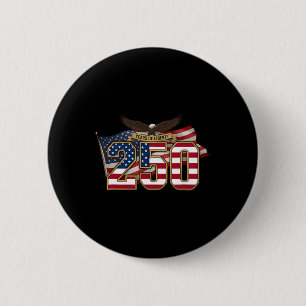 Badge Rond 5 Cm 250 ans d'Amérique 250e anniversaire 1776 2026 Éta