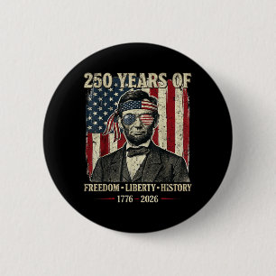 Badge Rond 5 Cm 250 ans d'histoire de la liberté dom Abraham