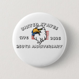 Badge Rond 5 Cm 250e anniversaire des États-Unis commémoratif 4 ju