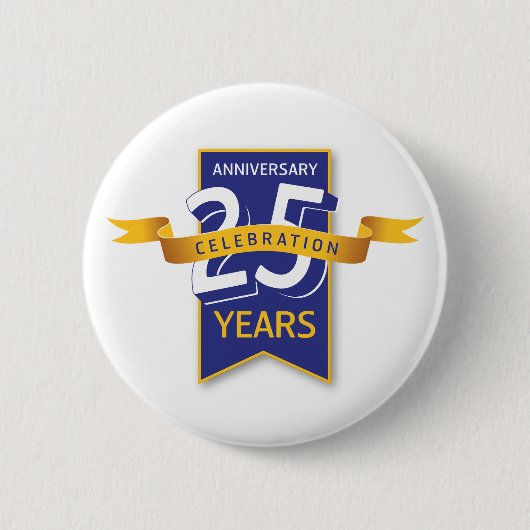 Badge Rond 5 Cm 25 ans de design (Devant)