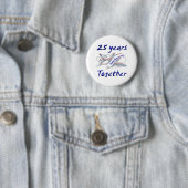Badge Rond 5 Cm 25ème. Anniversaire (En situation)