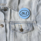 Badge Rond 5 Cm 26,2 milles de bouton (En situation)