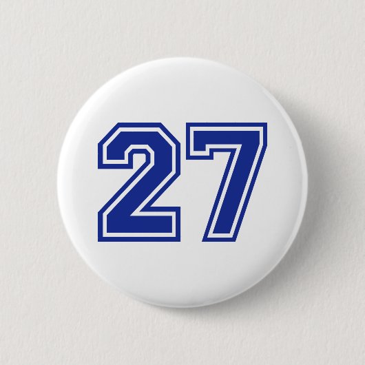 Badge Rond 5 Cm 27 - nombre (Devant)