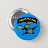 Badge Rond 5 Cm 2 aéroportés (Devant & derrière)