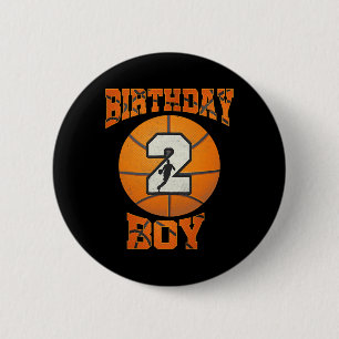 Badge Rond 5 Cm 2e anniversaire tenue garçon basket-ball 2e année 