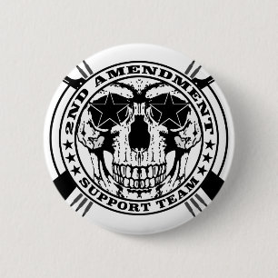 Badge Rond 5 Cm 2ème Équipe de soutien d'amendement - bouton