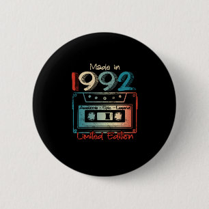 Badge Rond 5 Cm 30 Cadeaux Anniversaires Année Vieux Fabriqué en 1