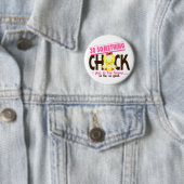 Badge Rond 5 Cm 30-Quelque chose poussin 5 (En situation)