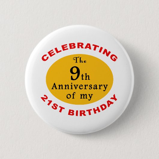 Badge Rond 5 Cm 30e anniversaire Gag Cadeaux (Devant)