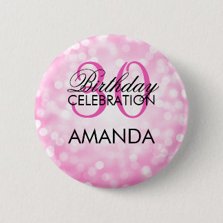 Badge Rond 5 Cm 30èmes lumières élégantes de parties scintillantes