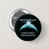 Badge Rond 5 Cm 320s, ORGANISATION de l'ESPACE du MONDE, ESSAYENT (Devant & derrière)