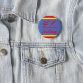 Badge Rond 5 Cm 34 ans (En situation)