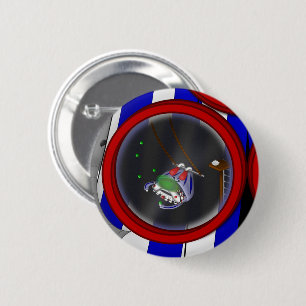 Badge Rond 5 Cm 3 Cercles - Clown -