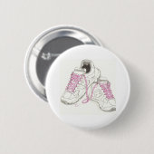 Badge Rond 5 Cm 3 chaussures de marche de jour (Devant & derrière)