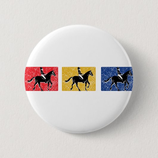 Badge Rond 5 Cm 3-Cheval-Riders (Devant)