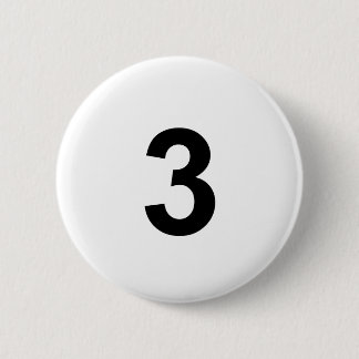 Badge Rond 5 Cm 3 - numéro trois